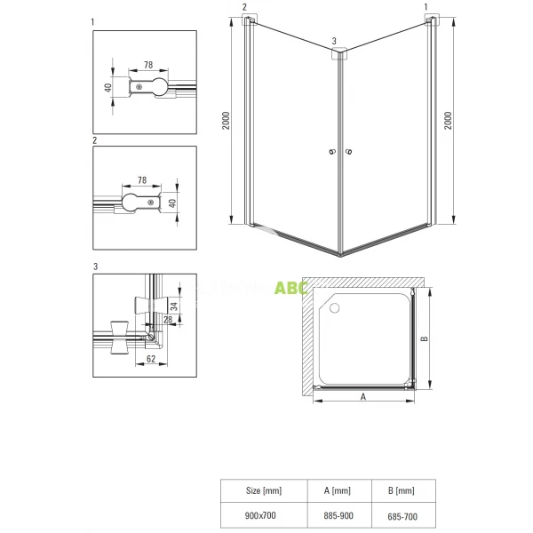 Kabina-prostokatna-90x70-Deante-KERRIA-PLUS-NERO-KTSWN41P-KTSWN47P-podwojne-drzwi-wahadlowe-czarny-mat-179987
