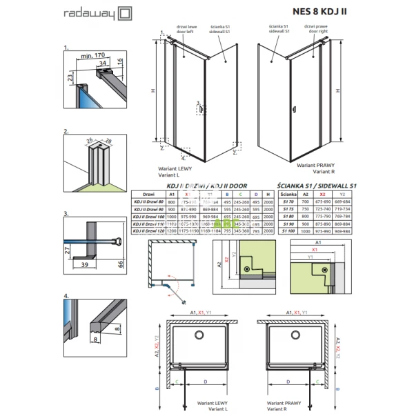 Kabina-prysznicowa-FRONT-110-cm-Radaway-NES-8-BLACK-KDJ-II-10086110-54-01L-czarna-lewa-126004