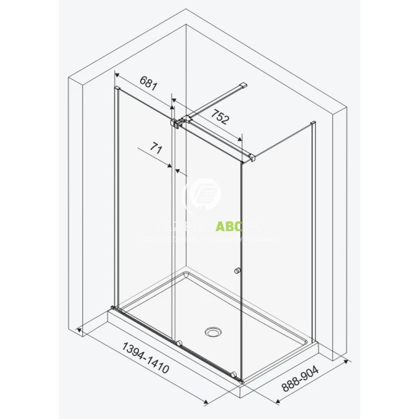 Kabina-prysznicowa-prostokatna-140x90-cm-Excellent-ORTIGO-KAEX.5016.K.1400.0900.BL-czarny-mat-197748