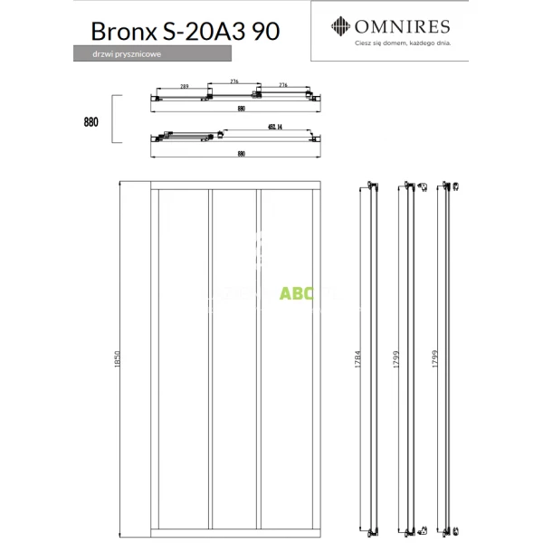 Kabina-prysznicowa-prostokatna-90x80-Omnires-BRONX-BR9080CRTR-112438