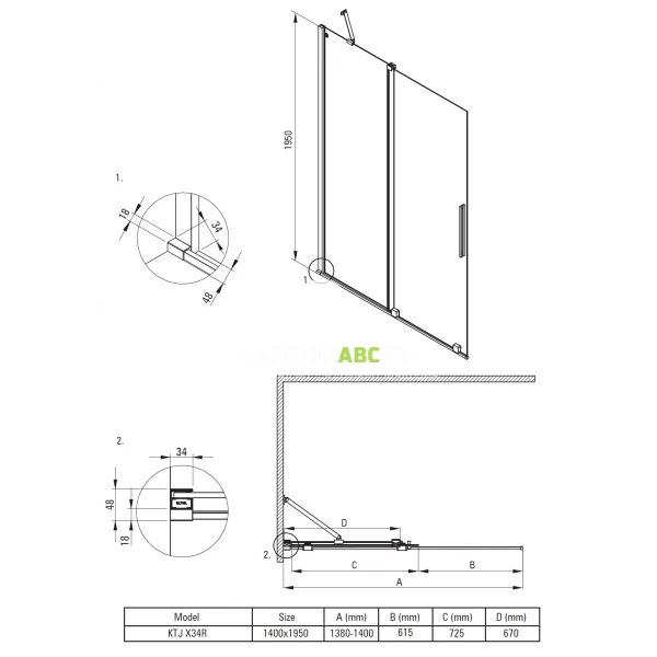 Kabina-prysznicowa-walk-in-140x195-przesuwana-Deante-PRIZMA-KTJ-A34R-bialy-202722