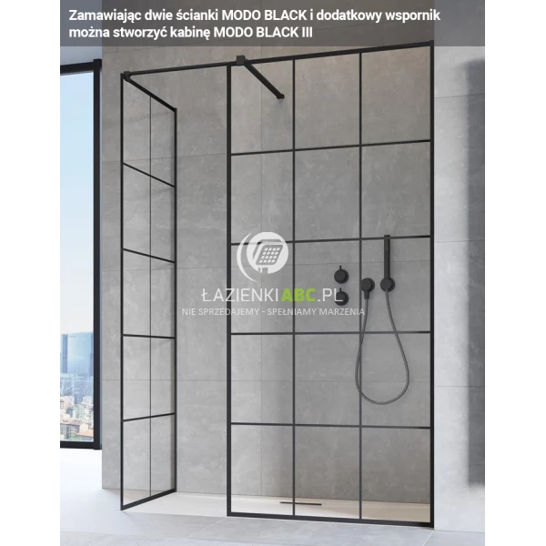 Kabina-walk-in-105x200-Radaway-MODO-NEW-FACTORY-389105-54-55-czarna-98156