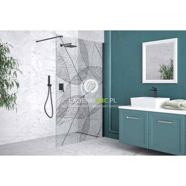 Kabina-walk-in-120x200-Besco-LEAFY-LF-120-200C-z-motywem-liscia-124363