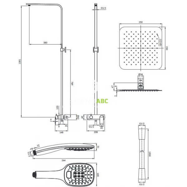 Kolumna-prysznicowa-Omnires-SACRAMENTO-SC2344BL-czarny-134516
