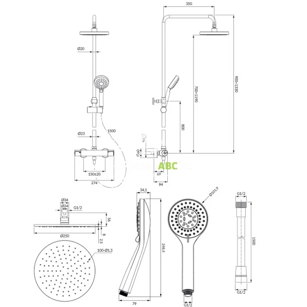 Kolumna-prysznicowa-termostatyczna-Omnires-Y-Y1244LUXLGL-zloty-119856