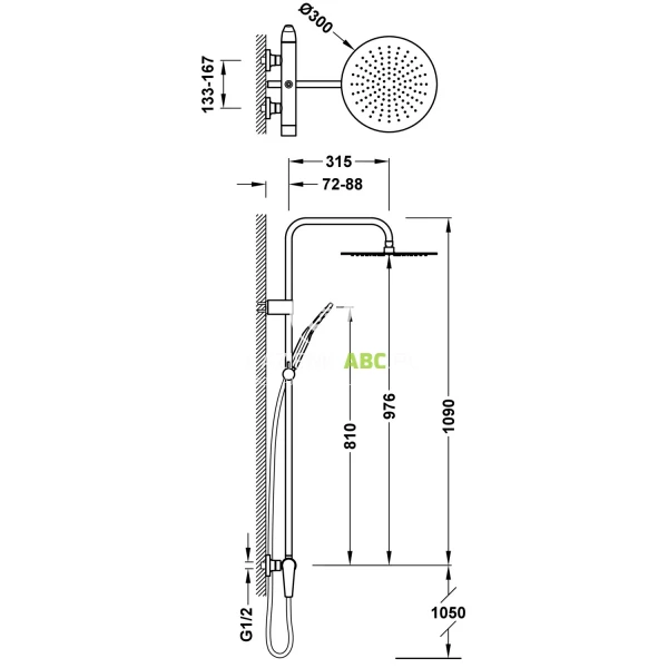 Kolumna-prysznicowa-z-bateria-prysznicowa-Tres-FUJI-28119101NM-czarna-mat-161430