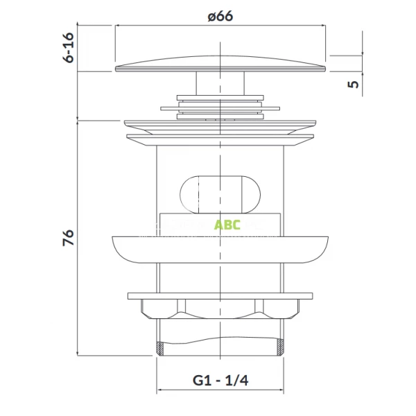 Korek-klik-klak-Cersanit-S951-281-nikiel-122228