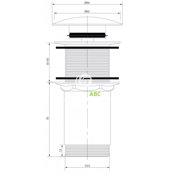 Korek-klik-klak-umywalkowy-bez-przelewu-Omnires-A716BL-czarny-119016
