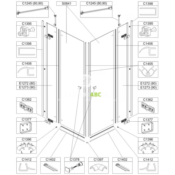 Kostka-mocujaca-kompletna-do-kabiny-prysznicowej-Sanplast-660-C1395-64755