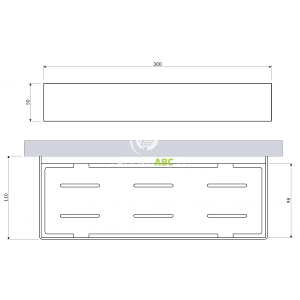Koszyk-prysznicowy-30x5x11-Omnires-UNI-UN10335BSB-mosiadz-szczotkowany-196975