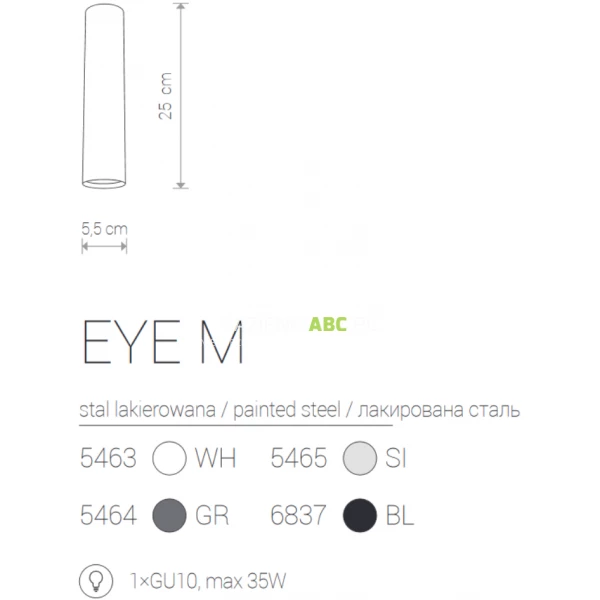 Lampa-sufitowa-plafon-tuba-Nowodvorski-EYE-WHITE-M-5463-109808