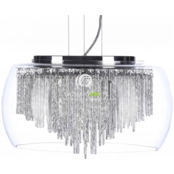 Lampa-wiszaca-40-cm-Azzardo-REGO-AZ0999-chrom-transparentny-krysztal-wyprzedaz-103547