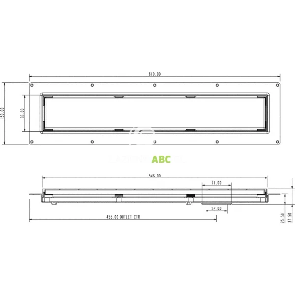 Odplyw-liniowy-600-mm-Plain-syfon-CD-HC26-65-McAlpine-CD600-B-NT-54625