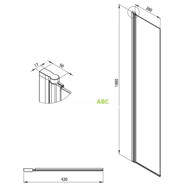 Panel-ruchomy-do-kabin-Kerria-Deante-KERRIA-PLUS-KTSX072P-147334