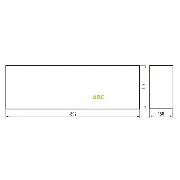Polka-do-zabudowy-90x15-MCJ-ZERO-PWR-900-15-BL-regulowana-czarna-119590