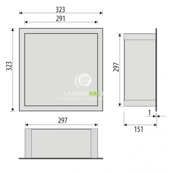 Polka-do-zabudowy-we-wnece-30x15-MCJ-FLAT-F.PWN-LGR-300-15-szara-114962