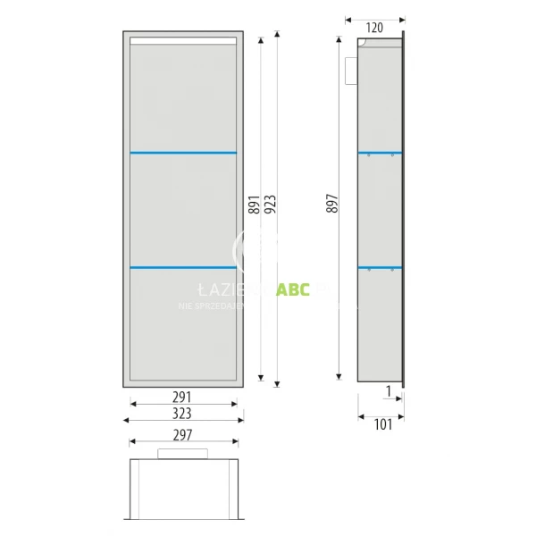 Polka-pionowa-z-oswietleniem-do-zabudowy-90-cm-MCJ-FLAT-F.PWNP-LED-LWH-900-10-biala-114796