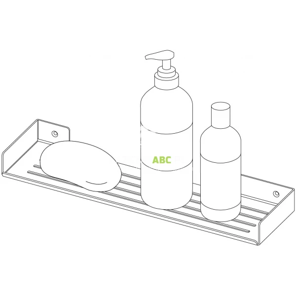 Polka-scienna-40cm-Deante-MOKKO-NERO-ADMN511-czarny-mat-106906