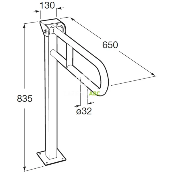 Porecz-skladana-stojaca-60-cm-Roca-COMFORT-A816910009-biala-94871