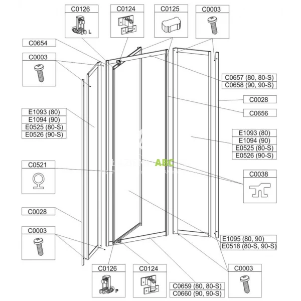 Profil-poziomy-ramy-do-kabiny-pieciokatnej-Sanplast-80-cm-gorny-Sanplast-CLASSIC-660-C0657-68025