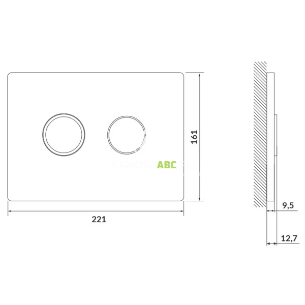 Przycisk-splukujacy-pneumatyczny-Cersanit-ACCENTO-CIRCLE-czarny-mat-121974