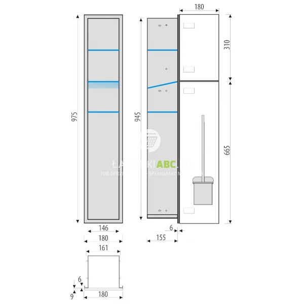 Schowek-WC-95-cm-stal-MCJ-BEND-B.PW2D-WC-950-SB-WH-glossy-mirror-2xdrzwi-114472