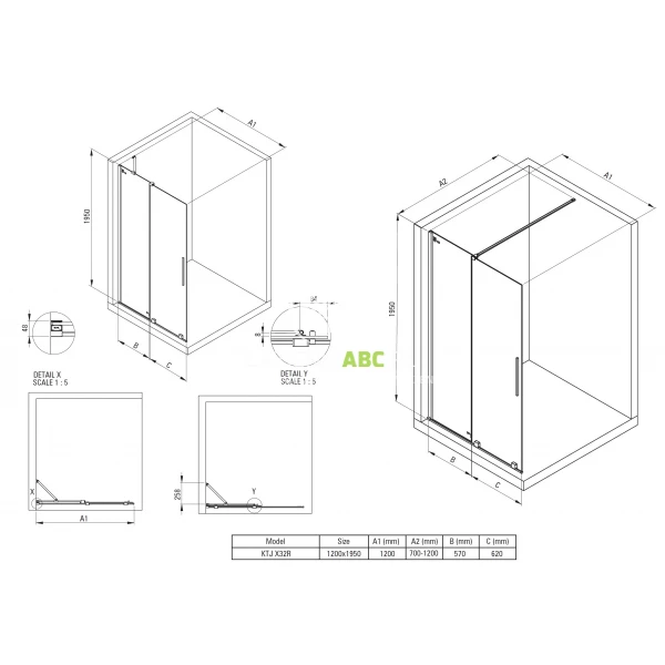Scianka-prysznicowa-walk-in-120-cm-przesuwna-Deante-PRIZMA-KTJ-F32R-stal-szczotkowana-187290