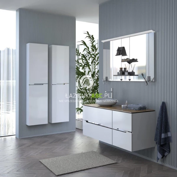 Slupek-lazienkowy-wysoki-40-cm-1D-Oristo-SILVER-UNI-OR33-SB1D-40-1-V6-biala-polysk-czarny-uchwyt-162838