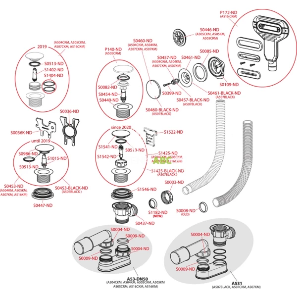 Syfon-wannowy-klik-klak-80-cm-z-przelewem-Alcaplast-Alcadrain-A507BLACK-80-czarny-mat-150435