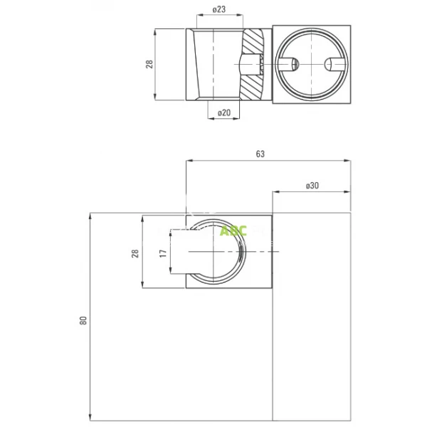 Uchwyt-punktowy-Deante-SQUARE-ANS-021U-105641