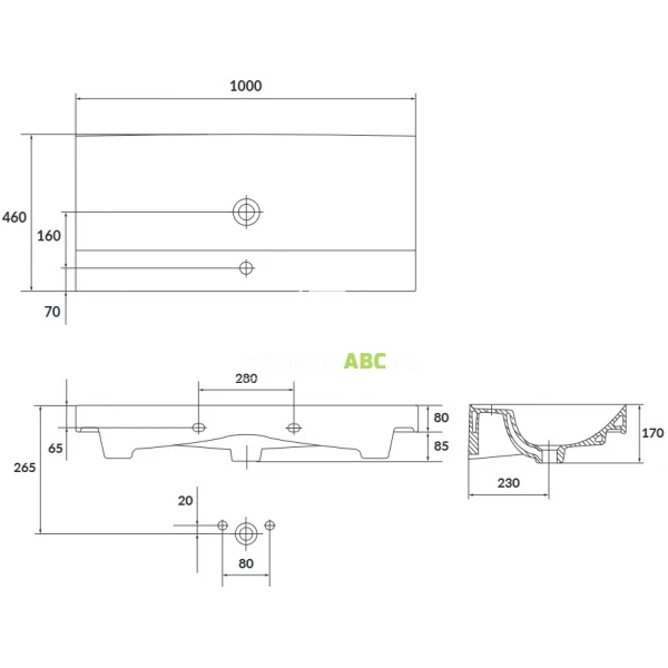 Umywalka-meblowa-100-cm-Cersanit-LARGA-K120-011-130932