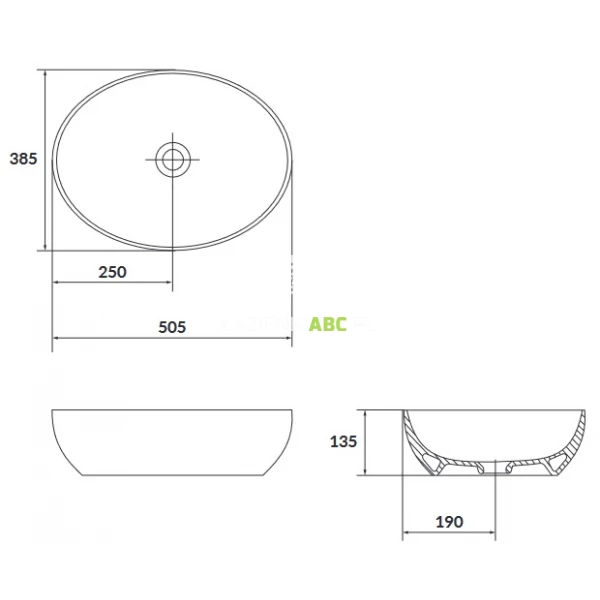 Umywalka-nablatowa-elipsa-50x38-Cersanit-LARGA-K677-017-biala-mat-130938