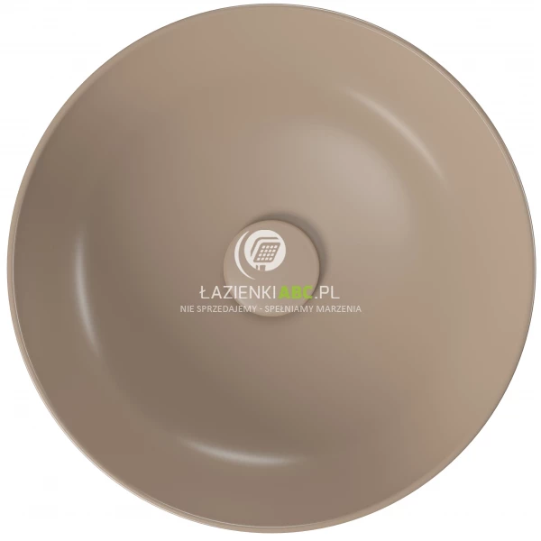 Umywalka-nablatowa-okragla-40cm-Cersanit-LARGA-K677-046-brazowa-mat-169683