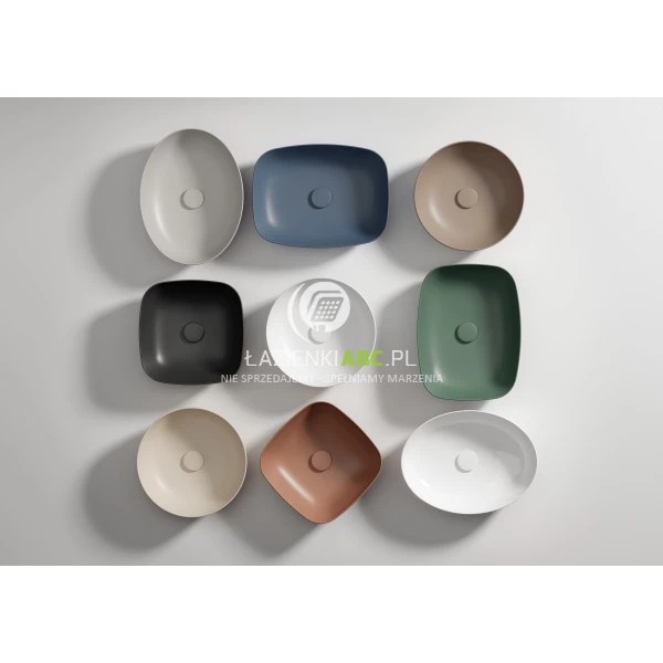 Umywalka-nablatowa-okragla-40cm-Cersanit-LARGA-K677-046-brazowa-mat-169683