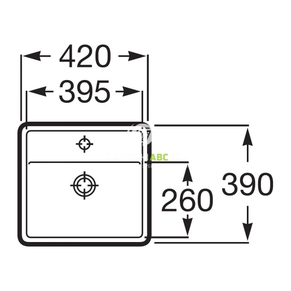 Umywalka-nablatowa-prostokatna-42x39-Roca-GAP-A3270MM000-111866