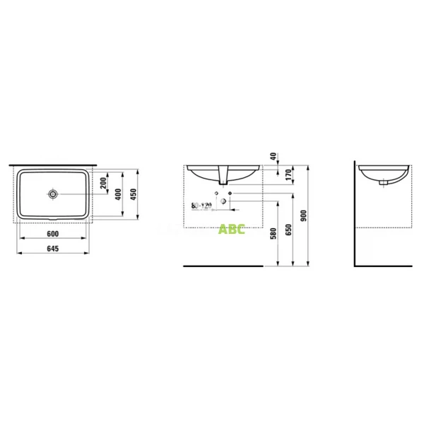 Umywalka-podblatowa-62-5x45-LCC-Laufen-PRO-S-H8119694001091-106045