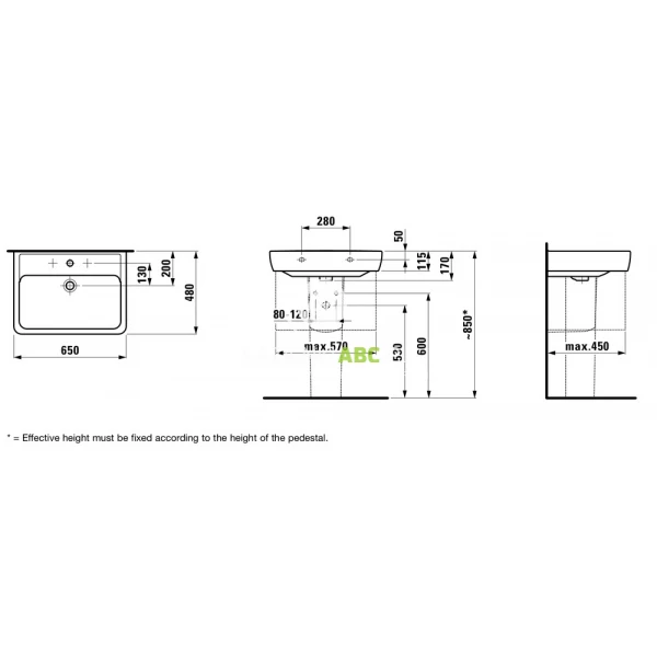 Umywalka-scienna-65x48-cm-Laufen-PRO-A-H8189530001041-87931