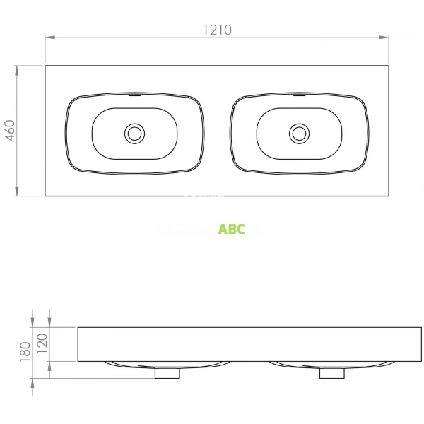 Umywalka-scienna-marmurowa-120-cm-DUO-Elita-DIMPLE-168889-forest-green-matt-145644