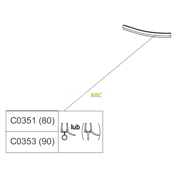 Uszczelka-pozioma-dolna-lewa-do-kabiny-polokraglej-90-cm-Sanplast-PRESTIGE-II-660-C0353-55444