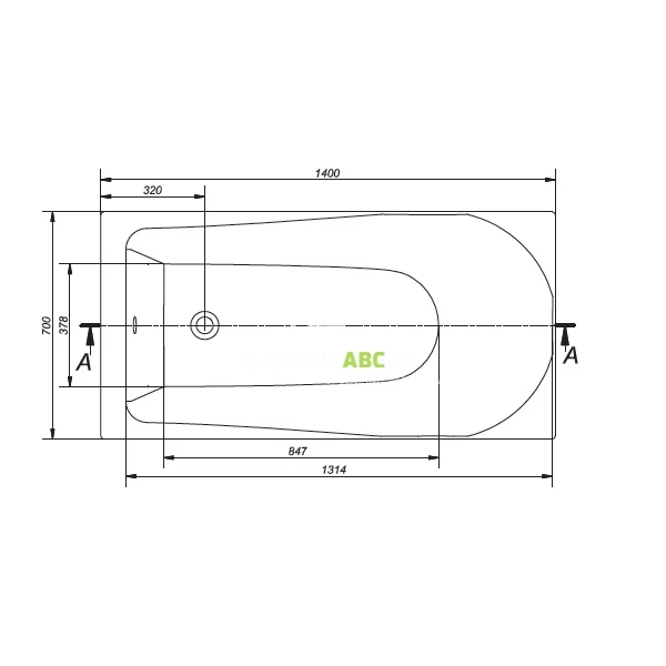 Wanna-prostokatna-140x70-Cersanit-FLAVIA-S301-104-60473