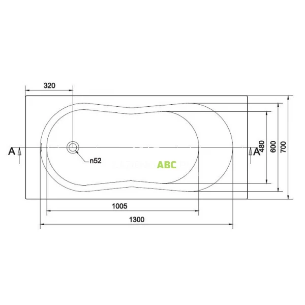 Wanna-prostokatna-150X70-Cersanit-NIKE-S301-246-ABS-93179