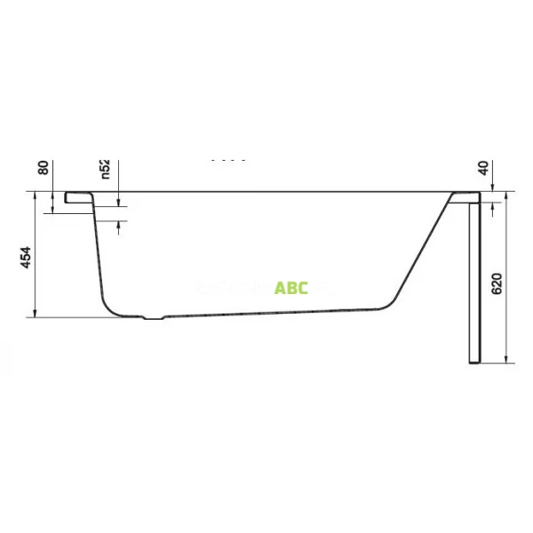 Wanna-prostokatna-150X70-Cersanit-NIKE-S301-246-ABS-93179