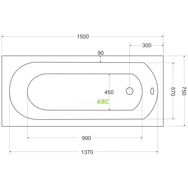 Wanna-prostokatna-150x75-Besco-INTRICA-SLIM-WAIN-150-SL-121454