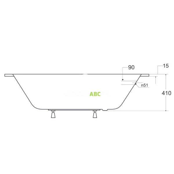 Wanna-prostokatna-160x75-Besco-INTRICA-SLIM-WAIN-160-SL-121459