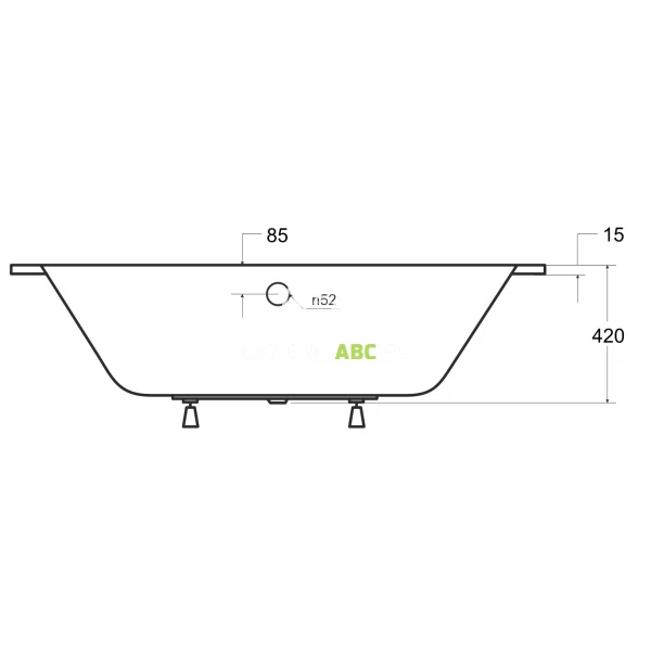 Wanna-prostokatna-160x75-Besco-VITAE-SLIM-WAV-160-SL-121460