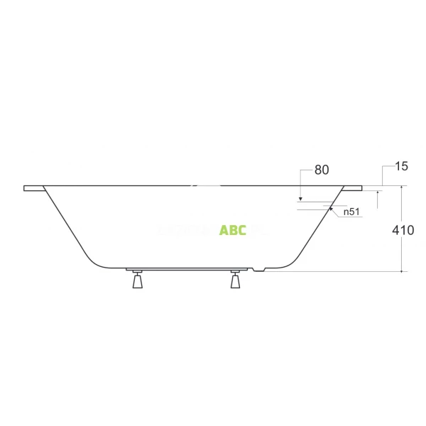 Wanna-prostokatna-170x75-Besco-INTRICA-SLIM-WAIN-170-SL-121464