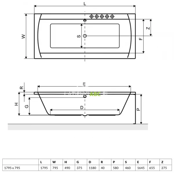 Wanna-prostokatna-180x80-Excellent-AQUARIA-LUX-WAEX.AQU18WH-77300
