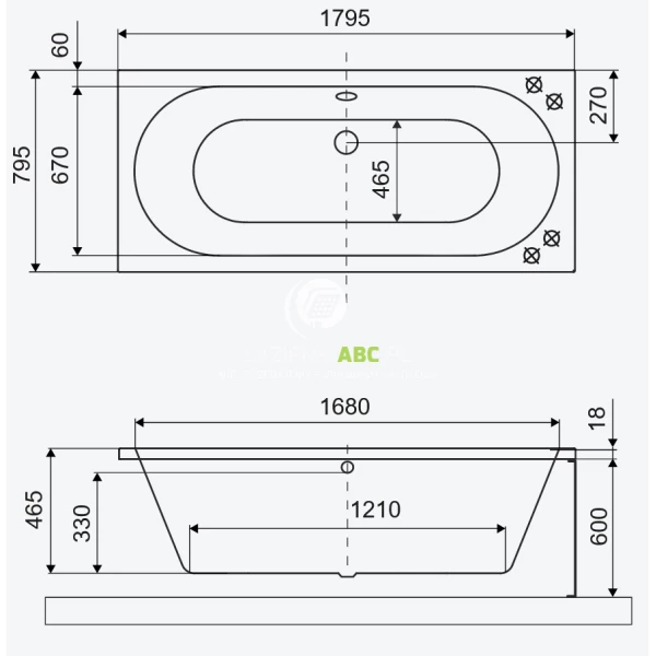 Wanna-prostokatna-180x80-Excellent-OCEANA-SLIM-WAEX.OCE18WHMS-biala-mat-215804