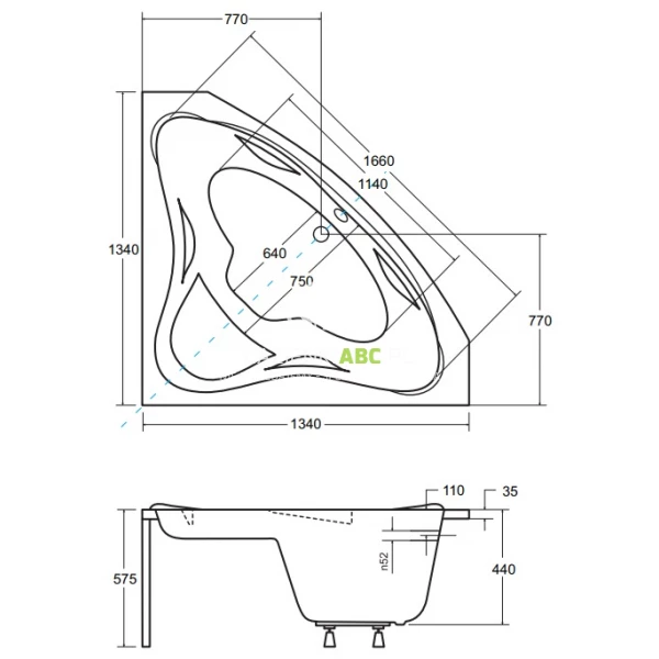 Wanna-symetryczna-134-cm-Besco-EWA-WAE-135-NS-78741