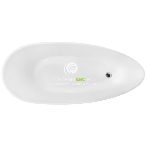 Wanna-wolnostojaca-160x70-korek-klik-klak-czarny-czyszczony-od-gory-Besco-GOYA-WMD-160-GKB-134240